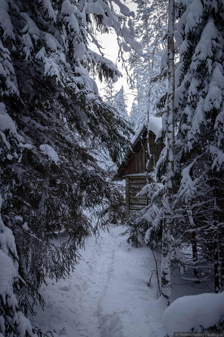 Окраина финских земель в зимний период